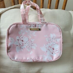 Yumi Kim Pink Floral Cosmetic Travel Case